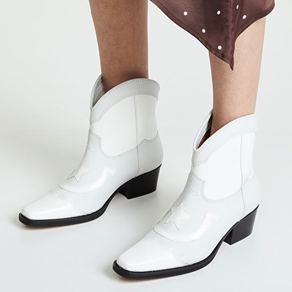 Ganni Meg Western Cowboy Bootie